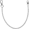 PJRYC 1PCS 38cm Metal Wallet Belt Chain Rock Trousers Pant Jean Keychain Silver Ring Clip Keyring Color : 38cmx1.4mm-B