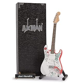 Jimi Hendrix Monterey Guitare – Réplique de guitare miniature - Les Beatles, Paul McCartney, John Lennon, RIngo Starr, George Harrison