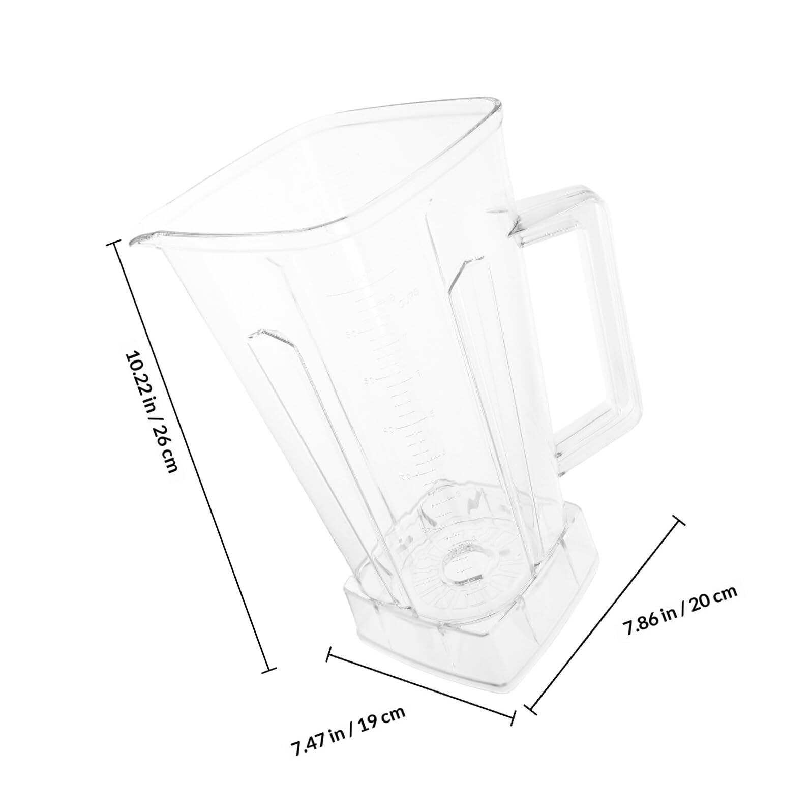 Abaodam Jarra para Licuadora de Gran Capacidad 2l, Vasos para Mezclar Jugos y Batidos, Parte de Repuesto Multifuncional para Dispensador de Bebidas en Cocina y Fiestas