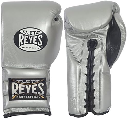 Ringside Cleto Reyes Lace Boxing Training Gloves , Silver , 16 oz.