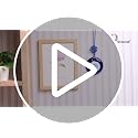 Image of Evil Eye Hanging Glass Nazar Battu for Home Entrance & Car | Blue Evil Eye Wall Hanging Decor for Protection, Positive Energy & Vastu Gift