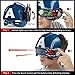 Marvel Kids Superhero Cosplay Costumes Set Nerf Captain America Assembler Gear Shield with Glow Scope Vision Helmet Mask Capes Ages 5 and Up Toys for Boys