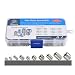 QLOUNI 200pcs Tornillos Prisioneros de Cabeza Hexagonal de 304 Acero Inoxidable de...