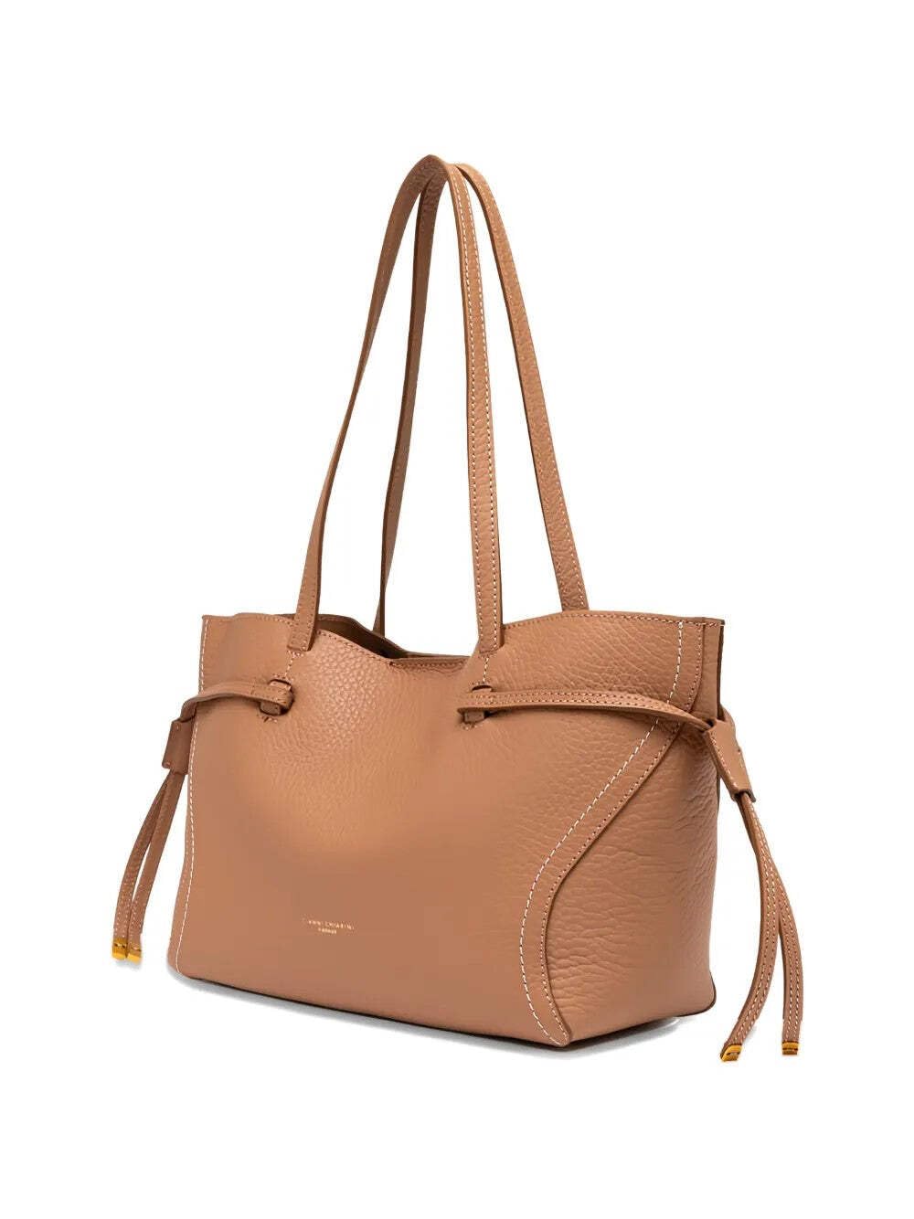 Gianni Chiarini Sac Shopper Violette en Cuir Clay Marron Clair - 6