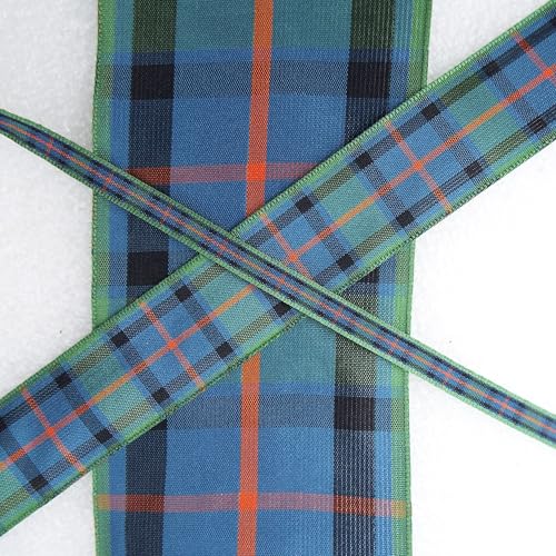 Flower of Scotland Tartan Ribbon Christmas 16 775D 10mm 1 Metre