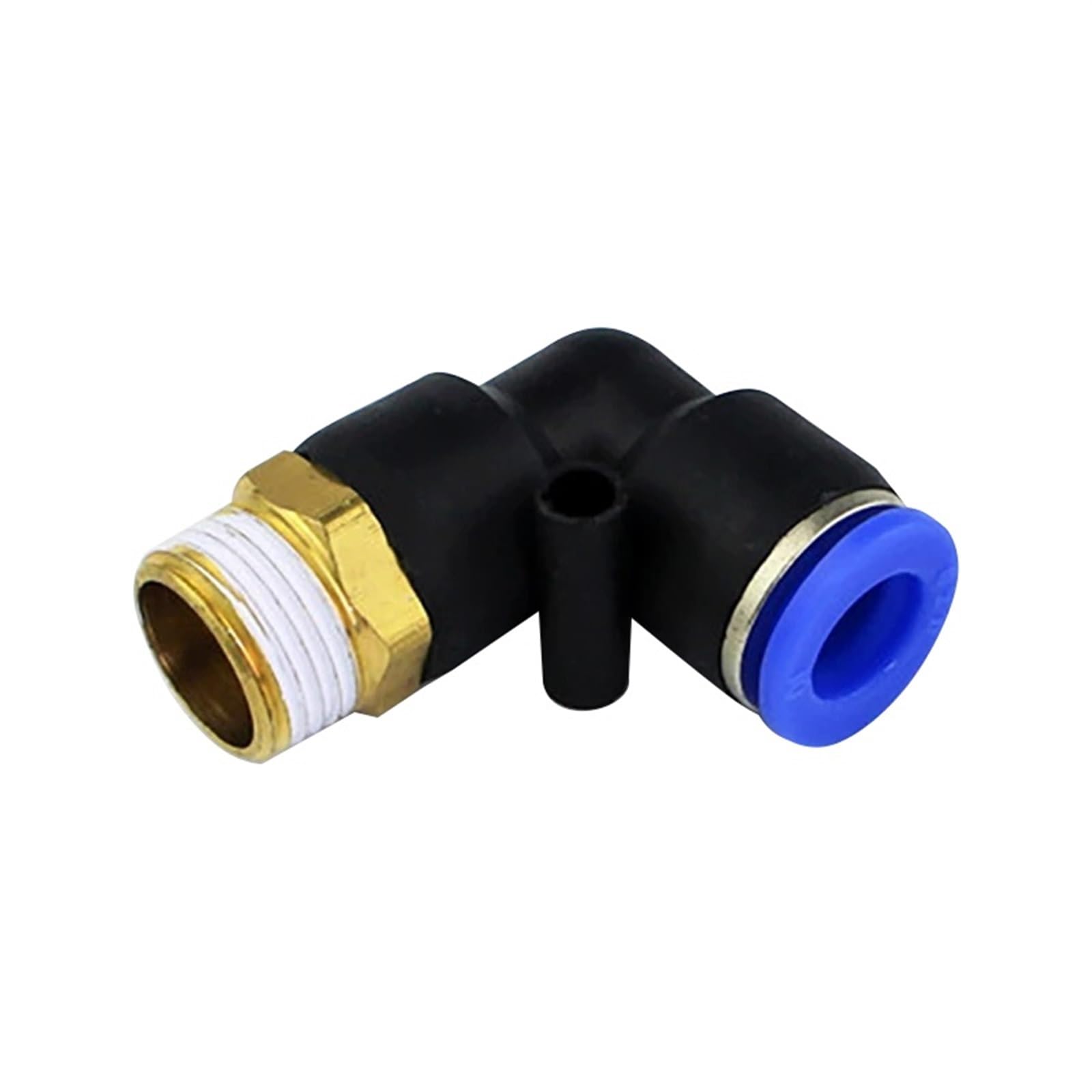 30 Pz PL Gomito 4-M5 6-M5 Dritto Connettore Aria Raccordo Pneumatico Raccordi Rapidi 1/8 "1/4" 3/8 "1/2" Filettatura Maschio Push In (Size : PL10-03)