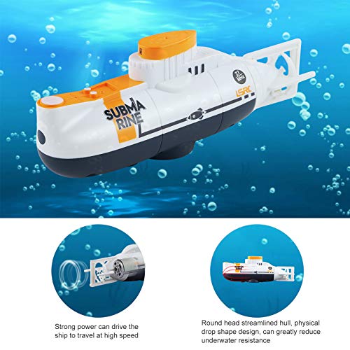 RC Submarine Remote Control Submarine Boat Rechargeable RC Boat Electronic Waterproof Diving Toy for Child Gift Swimming Pool Fish Tank