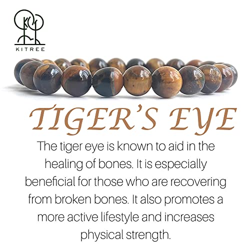 Image of KITREE HEALING AND SEMI-PRECIOUS CRYSTAL STONE BRACELET 8 MM ROUND FOR FENSHUI