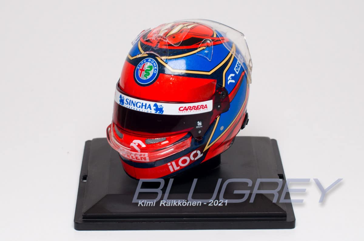 ビッグスケールF1コレクション　キミ　ライコネン　1/5 ヘルメット Amazon | スパーク 1/5 F1 レプリカ ヘルメット アルファ ロメオ キミ