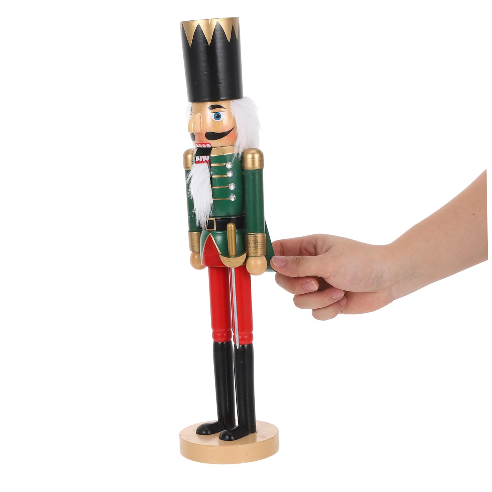 ULTECHNOVO Schiaccianoci in Legno Dipinto Tradizionale Figura Soldato Natalizia Decorazione da Tavolo per Feste di Natale Eccezionale per Collezione di Ornamenti Natalizi