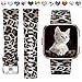 Maledan Bands Compatible with Fitbit Versa, Water Resistant Flexible Adjustable Accessories Printed Strap Wristbands, Fits for Women Girls, Leopard Pattern, Small