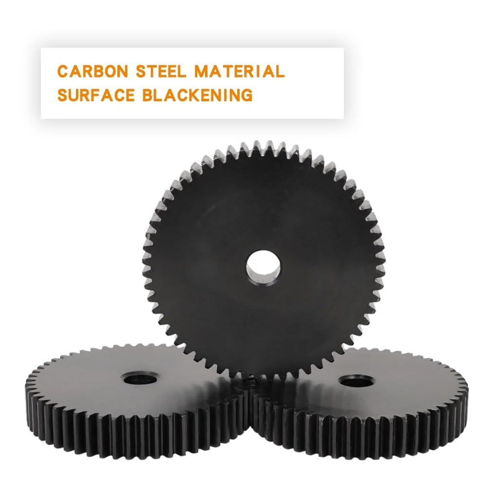 Ritzel 1M-56T/57T/58T/59T/60T/61T/62T/63T/64T/65T/66T SC45# Kohlenstoffstahl, geschwärzt, Zahnteilung 3,14 mm(1M64T (Bore 8 mm))
