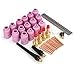 Rupse 46pcs Tig Kit Gas Lens for Wp-17 Wp-18 Wp-26 Wl20 Torch Accessories Spares Parts Lanthanated Tungsten