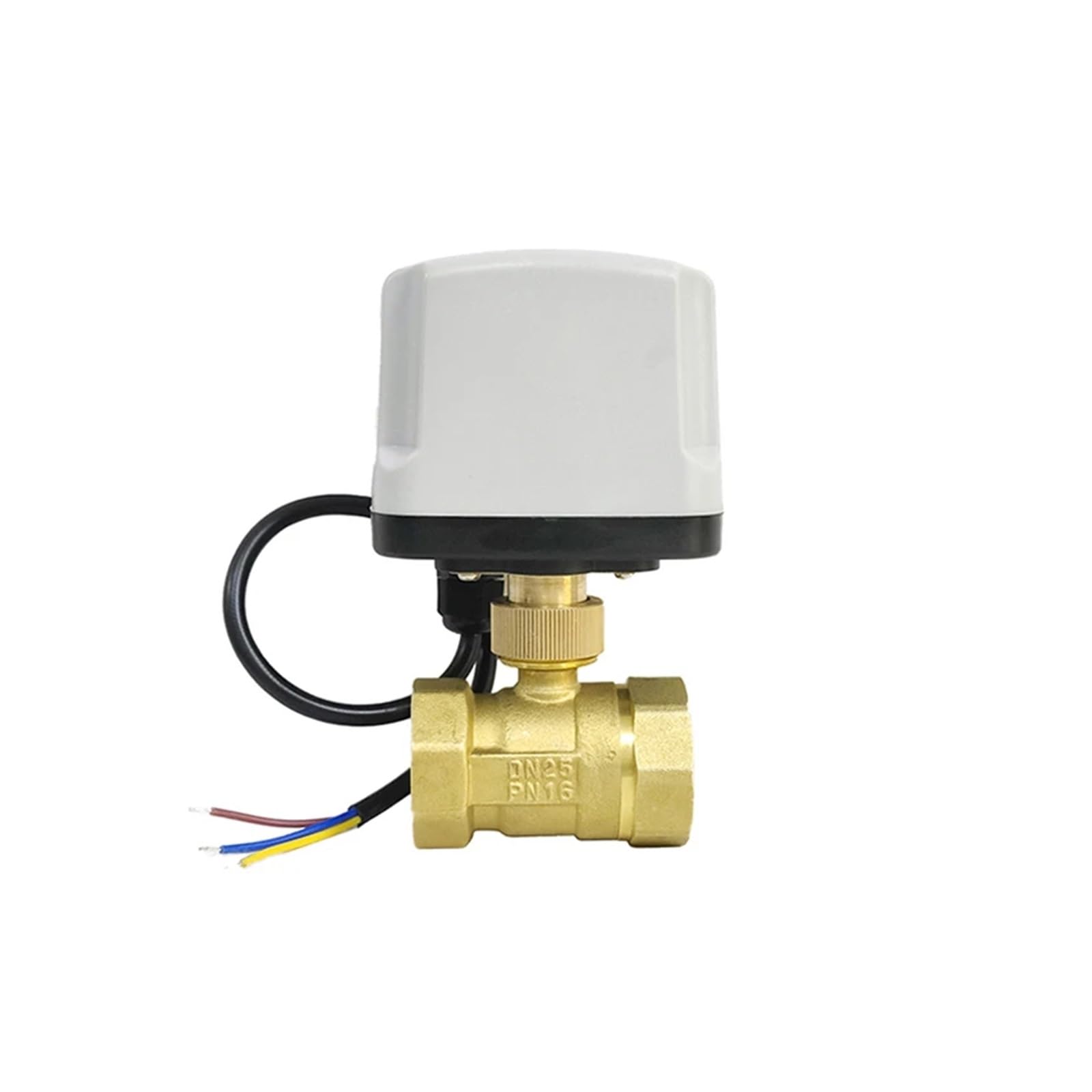 Ball DN15-50 3-Wire Two Control Two-Way Three-Way T Type Brass Thread IP65 Waterpoof Motorized Ball(Dc12v-3 Way,DN20)