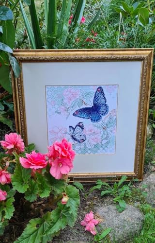 Image of RIOLIS - Lightness of Spring 1946, Floral Cross Stitch Kits 7 inchx7, Cross Stitch Kits for Beginners & Advanced, Crossstitching Kits Adult, Counted Stitching Kits, Flowers Embroidery Kit