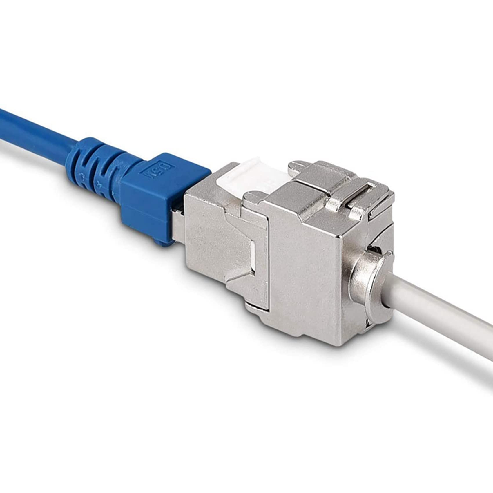 Prises RJ45 Cat6A – 24 Modules Blindés Boîtier Métal