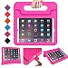 BMOUO ShockProof Convertible Handle Light Weight EVA Protective Stand Kids Case for Apple iPad 4, iPad 3 and iPad 2 - Rose