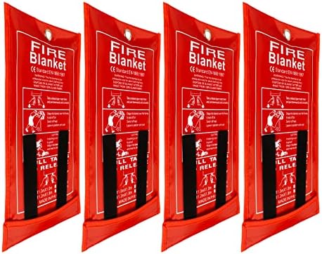 Feuerlöschdecke 1x1m DIN EN 1869 - Löschdecke Für Fettbrände Bis 580°C