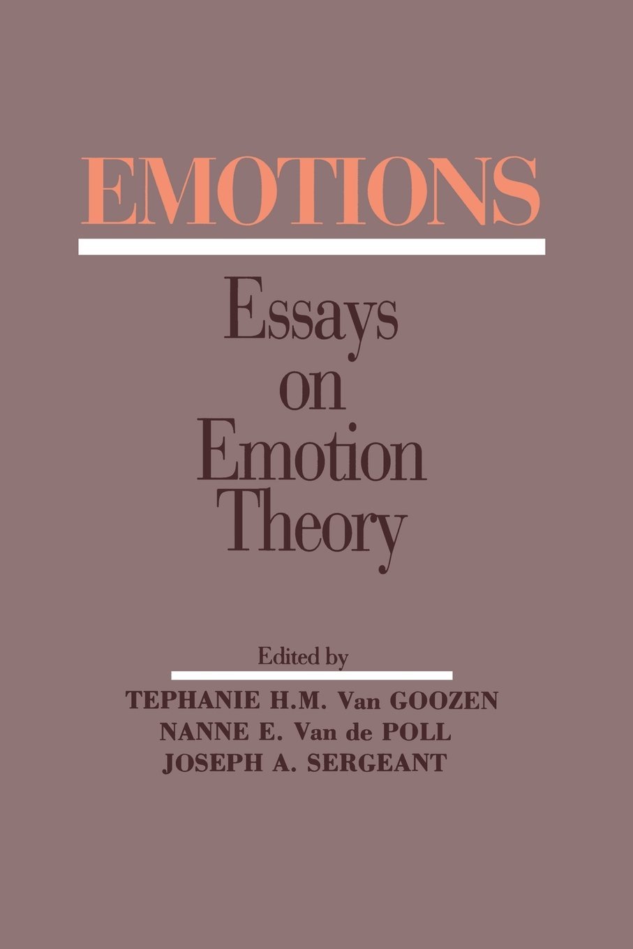 Buy Emotions: Essays on Emotion Theory — BookShops.in