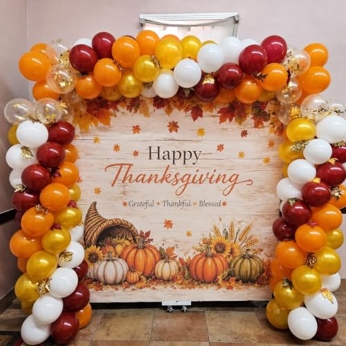 Image of Burnt Orange Brown Balloon, 12Inch Fall Balloon for Autumn Party Decoration