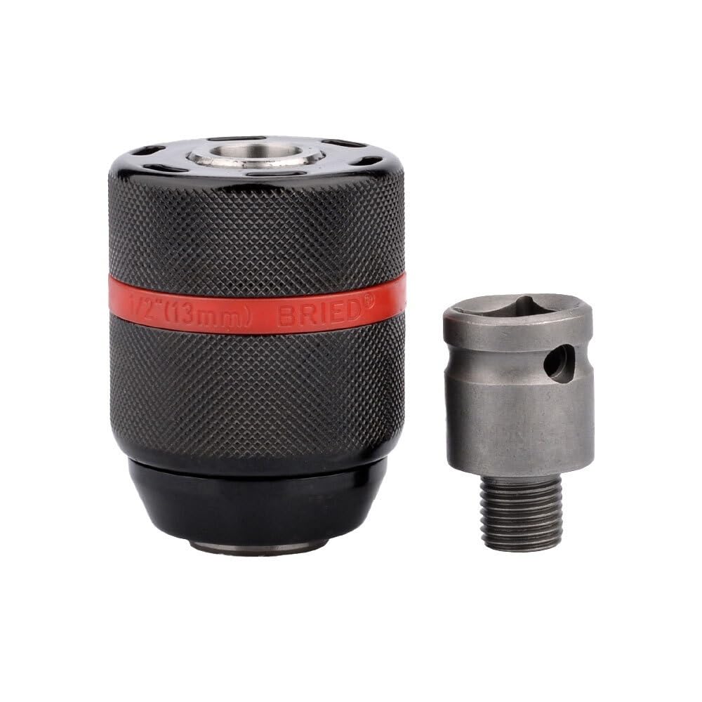 Mini mandrino per trapano Mandrino autoserrante Heavy Duty 1/2-20UNF, adattatore esagonale/SDS/femmina quadrata for conversione avvitatore a percussione