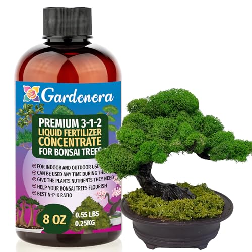 Premium Liquid Bonsai Plant Fertilizer - 3-1-2 Concentrate for Indoor Plants and Flowers by...