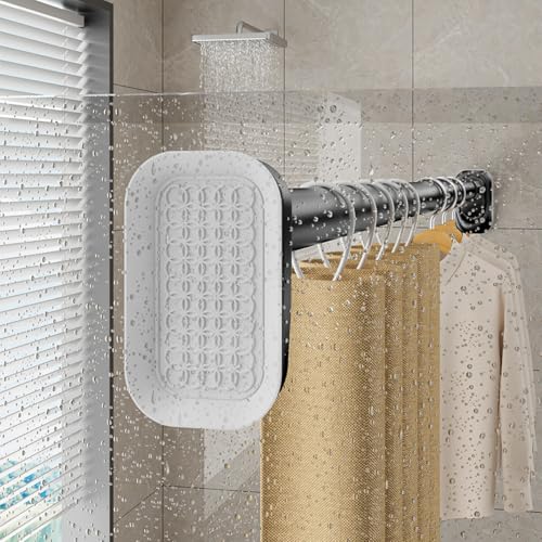Asta di tensione regolabile Premium Curt Pole per uso domestico, perfetto per armadi, bagni, finestre e porte, facile da installare, design robusto ed elegante