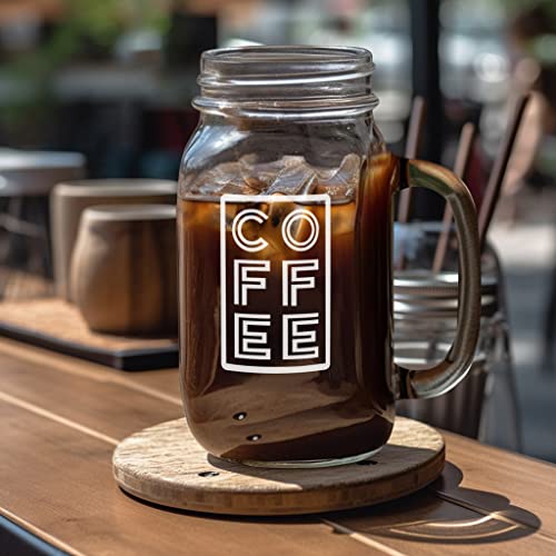 Tasse à café glacé réutilisable 710 ml grand format Mason Jar avec couvercle paille - 5