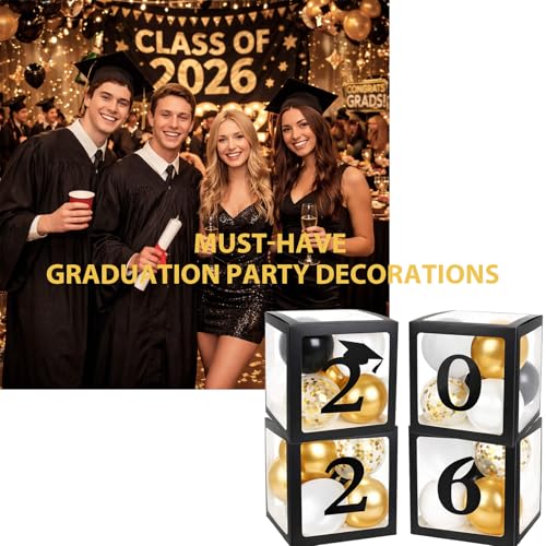 Save 41% on 2026 Graduation Party Decorations Balloon Boxes Kit