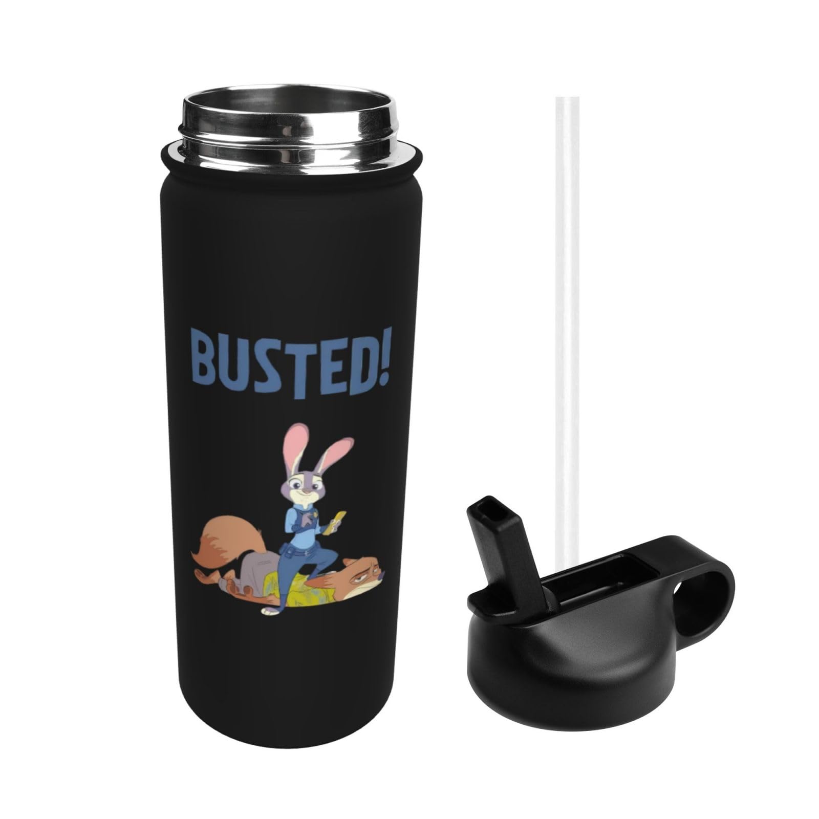 Amazon | ズートピア ニック・ワイルド 水筒 直飲み 魔法瓶 マグボトル