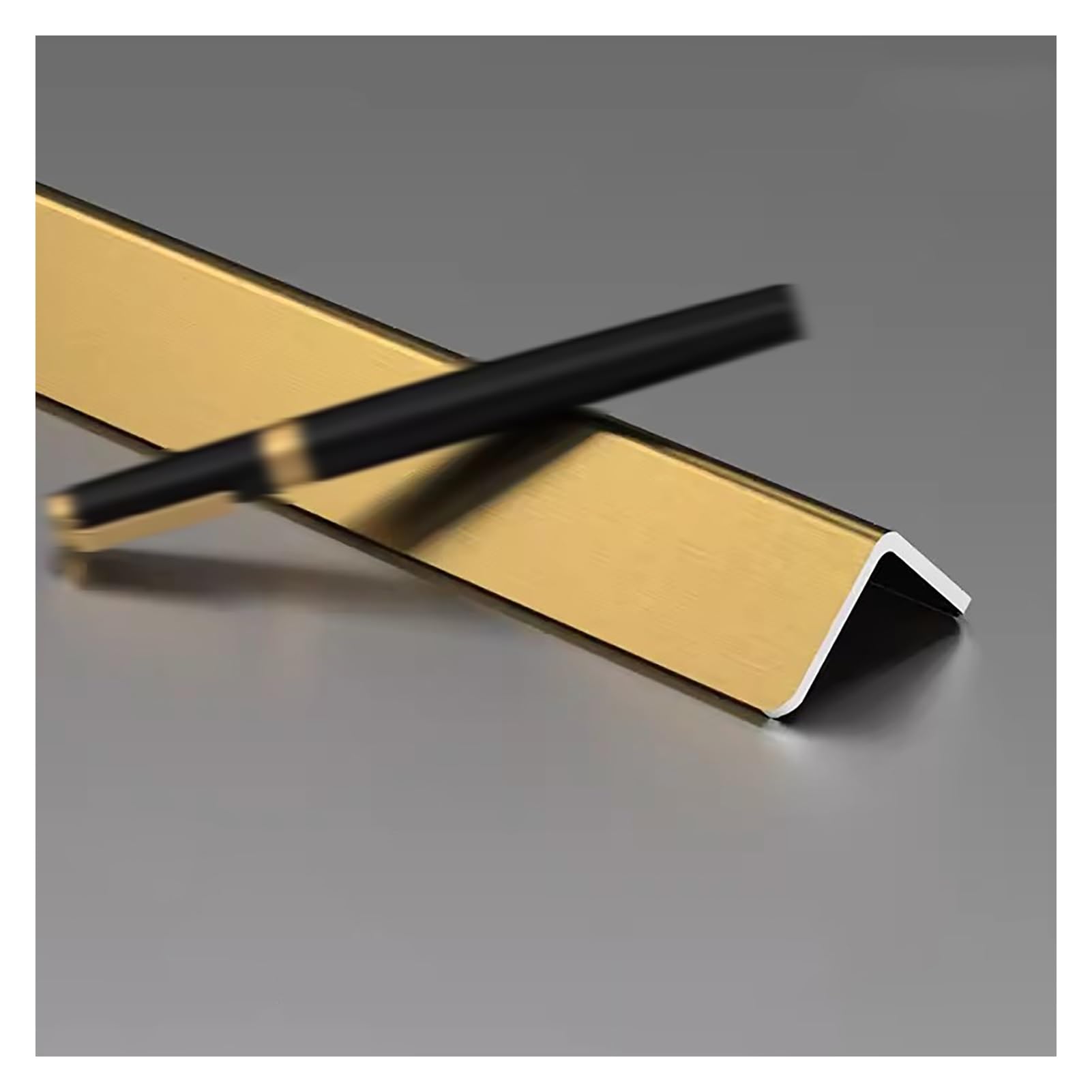 Wall Corner Protector Self Adhesive, Furniture Edge Trims, PVC Edge Protection Strips, Self-adhesive Corner Edge Banding, Safety Edges and Corner Protectors(Gold,3.6x240cm/1.4x94in)
