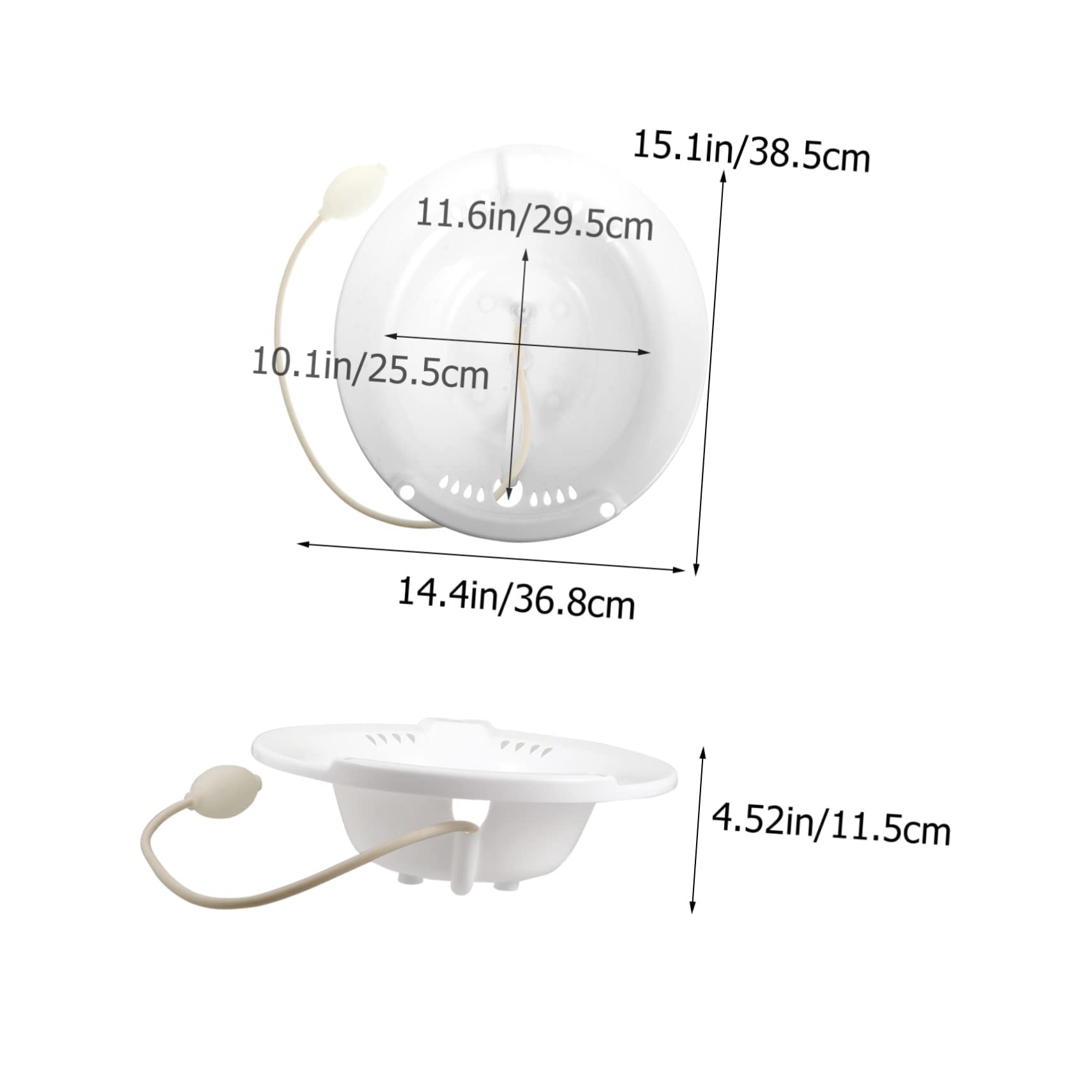 NOLITOY Toilet Bowl Sitz Bath Squat Postpartum Care Wash Basin Nursing Basin for Pregnant Elder and Newborns White