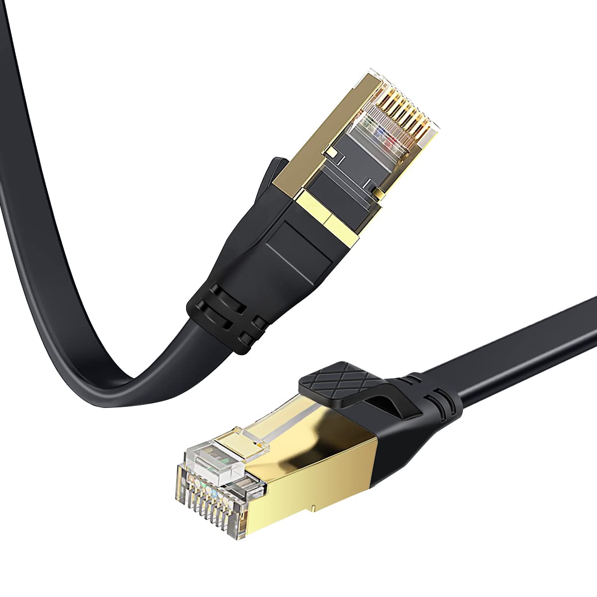 Kinsound Cat 8 Ethernet Cable 9.9 ft/3M, Flat Internet Network LAN Patch Cords for Computer,Router,Modem,Gaming,PS3/PS4, Black (B08T184TYP) Amazon Price History, Amazon Price Tracker
