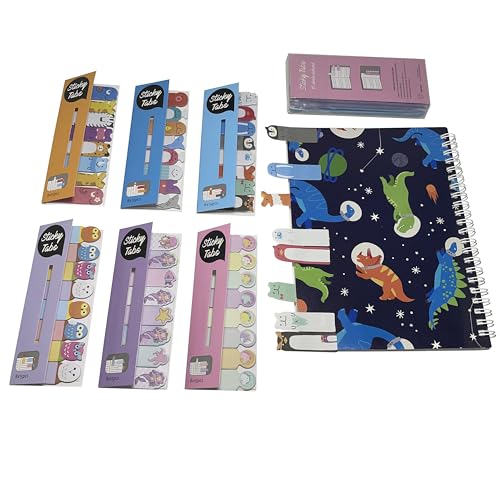 Generic CP240316-1/6/7/12/13/18/19/24 Cutepaper - Cute Paper Mini Lovely Bookmark Sticky Notes, Marine And Jungle Animal Design, Memo Pad,720Pages Colorful Darling Animal Group Marker Tabs thumb #8