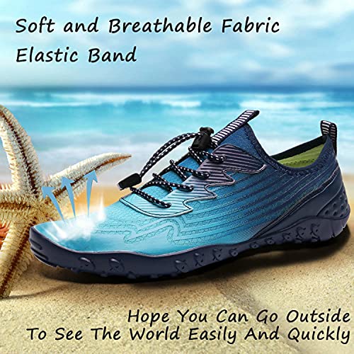 Image of YALOX Water Shoes Men's Women's Swim Shoes Outdoor Beach Barefoot Quick-Dry Aqua Pool Socks Swimming Yoga Surfing Exercise