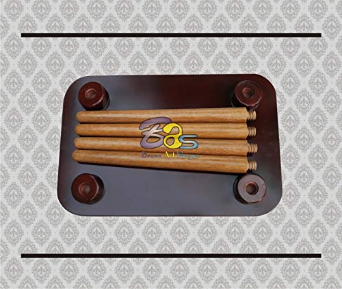 Image of BAS Brown Art Shoppee Engineered Wood Fold-able Rectangle Shaped Tea Coffee Breakfast and Laptop Table (Brown)