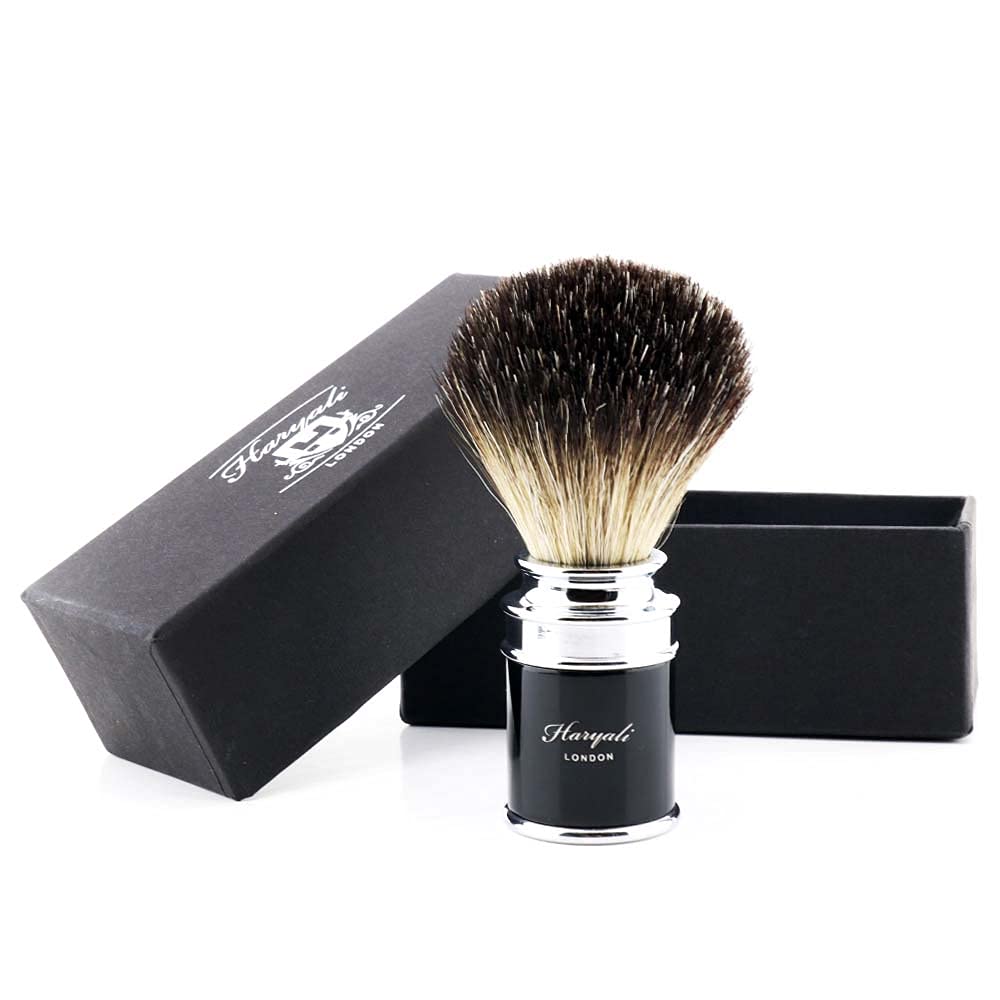 Pure Black Badger Hair Sophist Men's Shaving Brush. Perfect for Everyday Use. Comes in A Designer Box.
