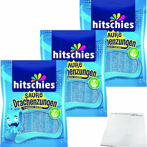 usy Bundle für hitschies Saure Drachenzungen blau 3er Pack (3x125g Packung) + usy Block usy Bundle für hitschies Saure Drachenzungen blau 3er Pack (3x125g Packung) + usy Block