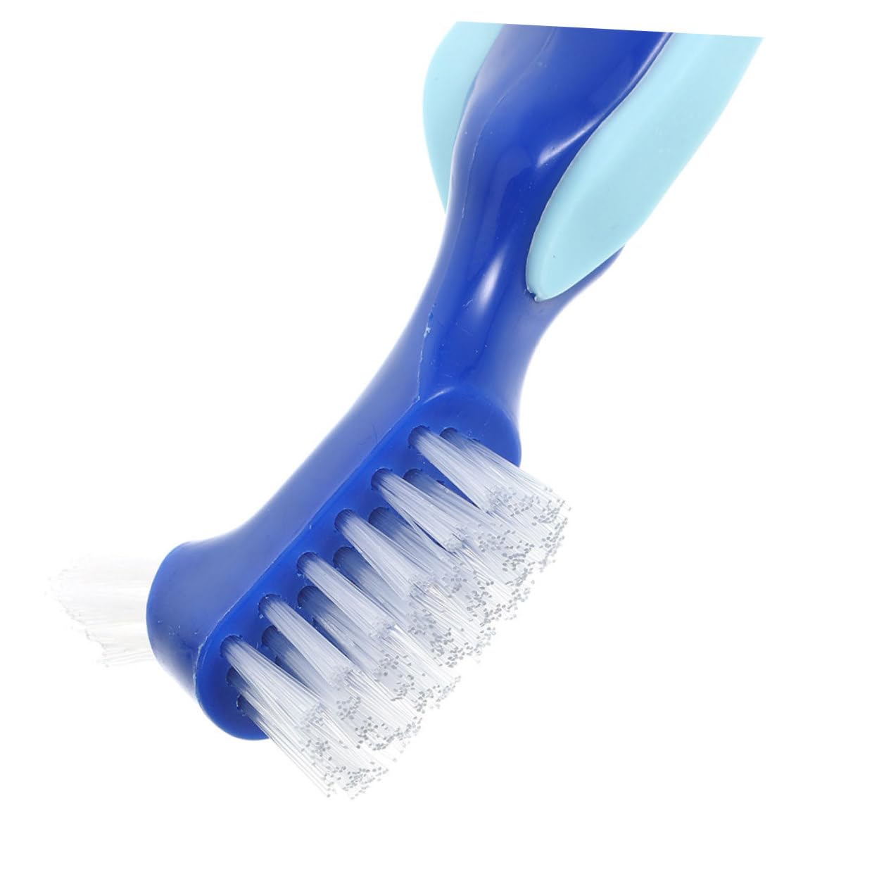 CALLARON 10pezzi Spazzolini Per Dentiere Testine Doppie Spazzole Per La Dentiere Facili Usare Design Compatto e Portatile