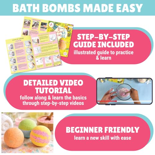 Image of Kalakaram DIY Bath Bomb Making Kit for Kids | STEM Science Experiment & Learning Kit, Educational Birthday Gift for Boys & Girls Ages 8, 9, 10,11,12, 13,14 | Creative Activity for Young Scientists