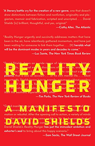 Cover of Reality Hunger (Vintage)