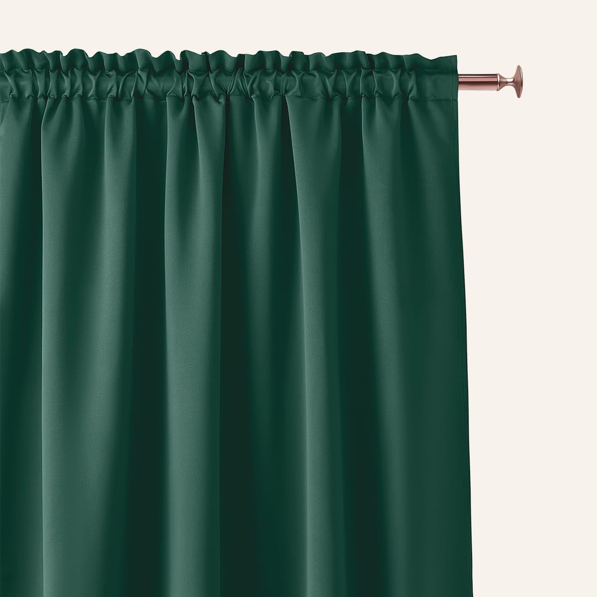 ROOM99 Aura Curtain with Ruffle Tape, 140 x 250 cm, Width x Height Sliding Curtains, Modern Curtain, Living Room, Bedroom
