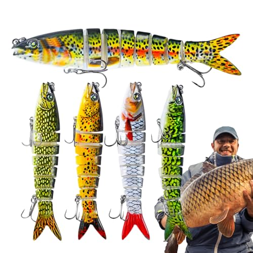 Leurres pour la pêche au bar et brochet swimbaits durs réalistes eau douce et salée