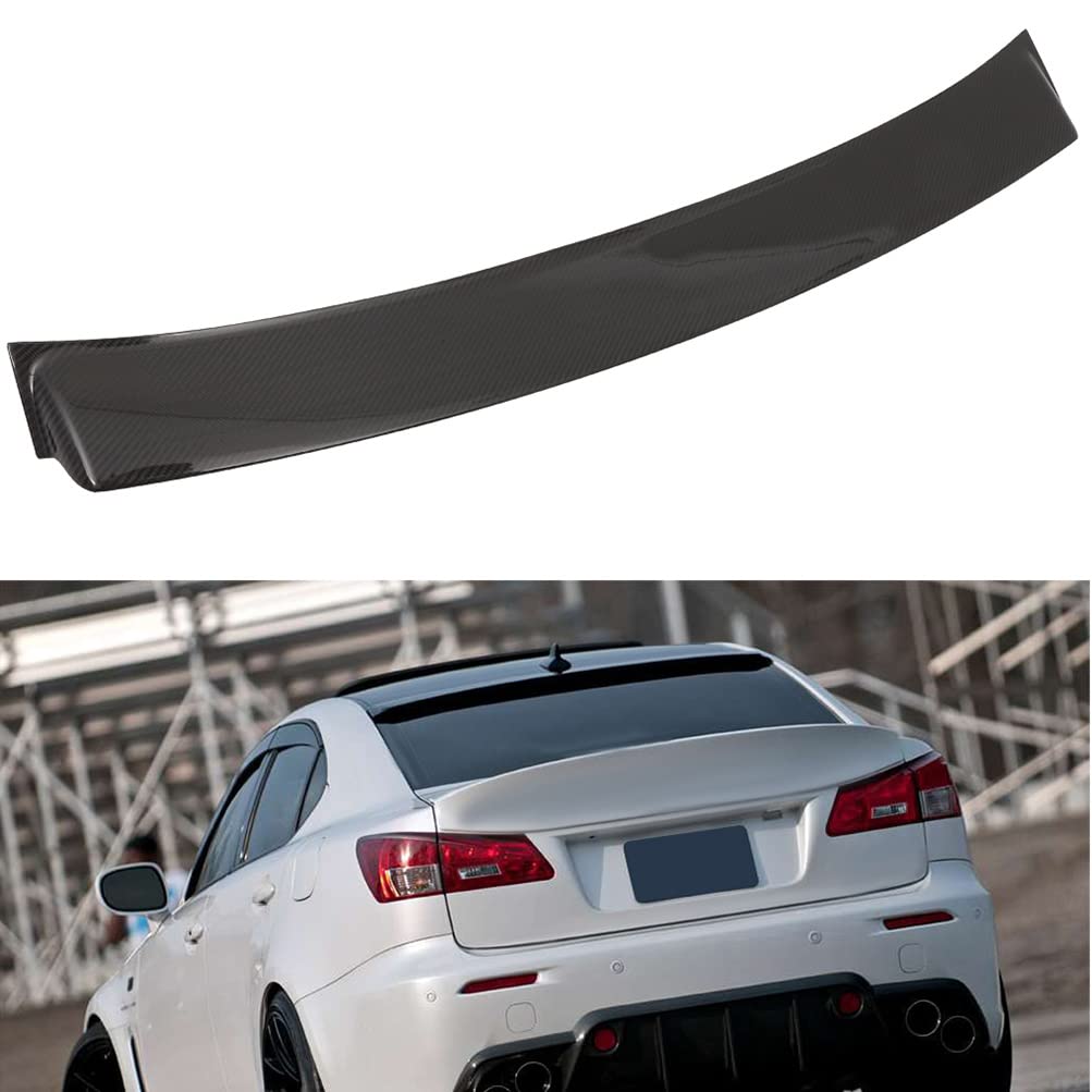 Real Carbon Fiber Rear Roof Spoiler Wing For 2006-2013 Lexus IS250