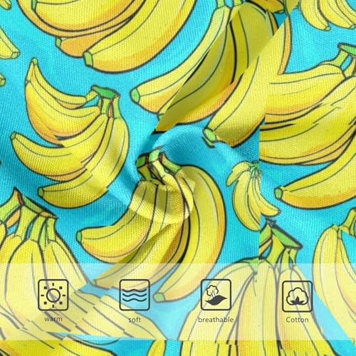 Joisal Cotton Toddler Girls Underwear Yellow Bananas Turquoise Girl Panties Cute Colorful Kids Undies Briefs 2t3