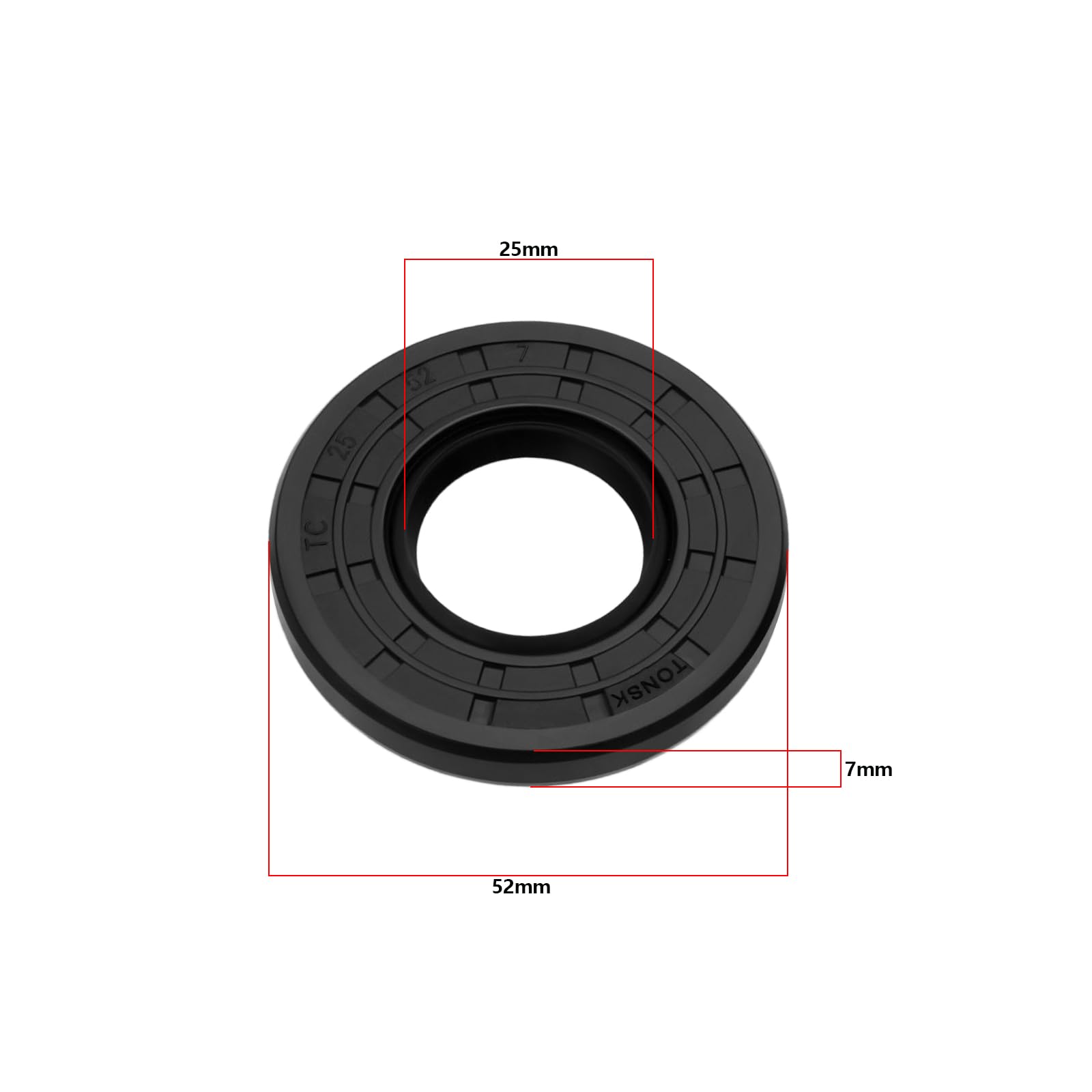 ECSiNG Lot de 2 Roulements de Roue 30203 30205 Roulements 25x52x7mm Bague d'étanchéité Compatible avec ALKO Essieu sans Frein Jusqu'à 750 Kg Noir