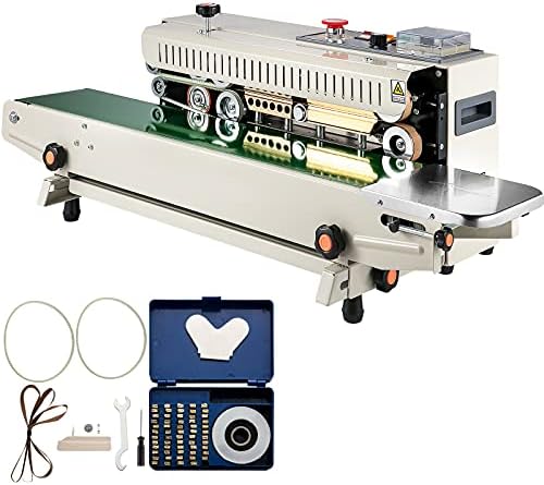 Happybuy FR-770 Continuous Band Sealer, Automatic Band Sealer with Digital Temperature Control, (Horizontal)