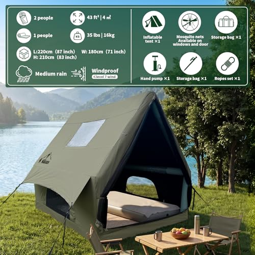 Carpa Inflable de Lujo NANJEEN para 1-2 Personas, 600D Oxford miniatura 2
