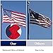 American Flag for Outside 3x5, Anti-Tear in Strong Winds US Flag, Durable Heavy Duty Polyester American Flags, Waterproof and Fade Resistant USA Flag for Outdoor
