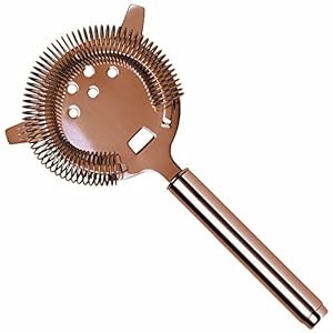 Urban Bar Rose Gold Hawthorn Strainer 20cm – Gemaakt van Premium 18/8 Japans staal met een Rose Gold Coating